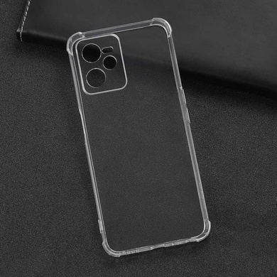 TPU чохол GETMAN Ease logo посилені кути Full Camera для Realme C35, Безбарвний (прозорий)