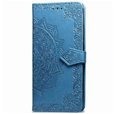Шкіряний чохол (книжка) Art Case з візитницею для Huawei Y5p, Синий