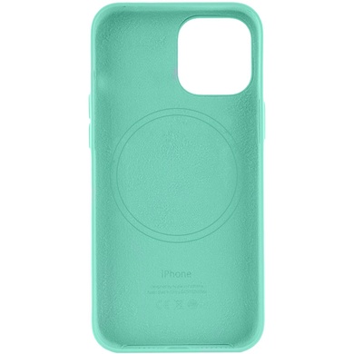 Шкіряний чохол Leather Case (AA) with MagSafe для Apple iPhone 14 (6.1"), Ice