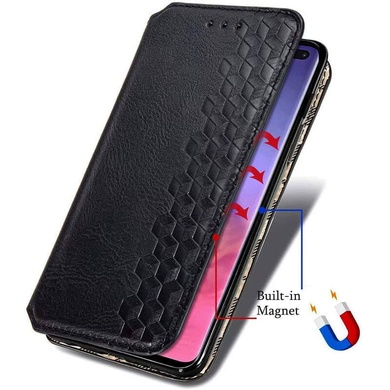 Шкіряний чохол книжка GETMAN Cubic (PU) для Samsung Galaxy M52, Чорний
