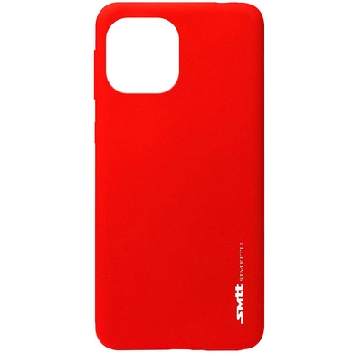 TPU чохол матовий SMTT для Xiaomi Mi 11 Lite, Красный (soft touch)