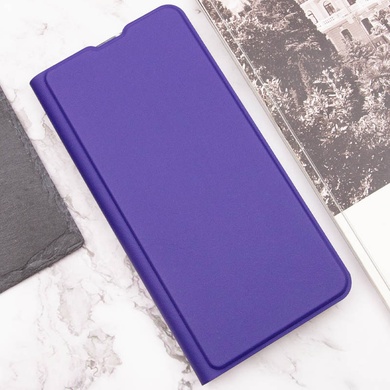 Кожаный чехол книжка GETMAN Elegant (PU) для Motorola Moto E40 Фиолетовый