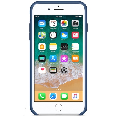 Чехол Silicone Case (AA) для Apple iPhone 7 plus / 8 plus (5.5") Синий / Cobalt