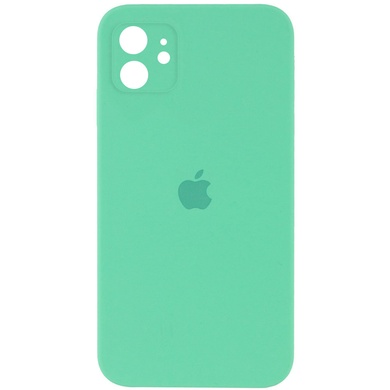 Чохол Silicone Case Square Full Camera Protective (AA) для Apple iPhone 11 (6.1 "), Зеленый / Spearmint