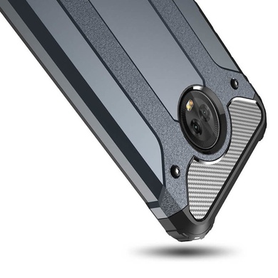 Бронированный противоударный TPU+PC чехол Immortal для Motorola Moto G6 Plus, Серый/Metal slate