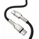 Дата кабель Baseus Cafule Series Metal Type-C to Type-C 100W (2m) (CATJK-D) Черный
