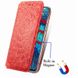 Кожаный чехол книжка GETMAN Mandala (PU) для Huawei P Smart (2021) / Y7a Красный
