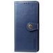 Кожаный чехол книжка GETMAN Gallant (PU) для Xiaomi Redmi Note 9 5G / Note 9T Синий