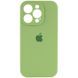 Чохол Silicone Case Full Camera Protective (AA) для Apple iPhone 15 Pro (6.1"), М'ятний / Mint