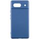 Чехол Silicone Cover Lakshmi (A) для Google Pixel 7a Синий / Navy Blue