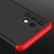 Пластиковая накладка GKK LikGus 360 градусов (opp) для Samsung Galaxy A23 4G Черный / Красный