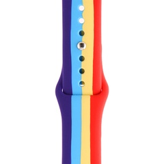 Силиконовый ремешок Rainbow для Xiaomi Amazfit/Samsung 20 mm Фиолетовый / Красный
