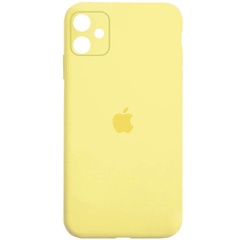 Чохол Silicone Case Square Full Camera Protective (AA) для Apple iPhone 11 (6.1 "), Желтый / Yellow