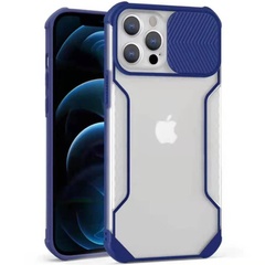 Чохол Camshield matte Ease TPU зі шторкою для Apple iPhone 12 Pro / 12 (6.1"), Синий