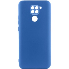 Чехол Silicone Cover Lakshmi Full Camera (A) для Xiaomi Redmi Note 9 / Redmi 10X Синий / Iris