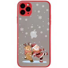 TPU+PC чехол Christmas time для Apple iPhone 12 Pro Max (6.7") Санта