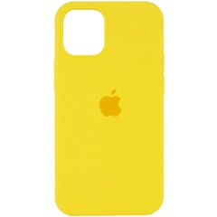 Чохол Silicone Case Full Protective (AA) для Apple iPhone 12 Pro / 12 (6.1"), Желтый / Neon Yellow