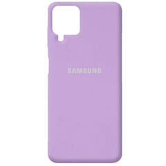 Чехол Silicone Cover Full Protective (AA) для Samsung Galaxy A22 4G / M32 Сиреневый / Lilac