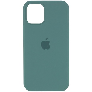 Чехол Silicone Case Full Protective (AA) для Apple iPhone 12 Pro Max (6.7") Зеленый / Pine green