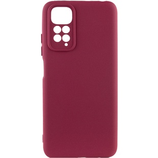 Чехол Silicone Cover Lakshmi Full Camera (A) для Xiaomi Redmi 10 Бордовый / Marsala