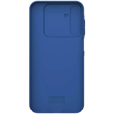 Карбоновая накладка Nillkin Camshield (шторка на камеру) для Samsung Galaxy A15 4G/5G Синий / Blue