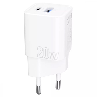 МЗП Proove Silicone Power Plus 20W (Type-C+USB), white