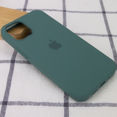 Чехол Silicone Case Full Protective (AA) для Apple iPhone 12 Pro Max (6.7") Зеленый / Pine green