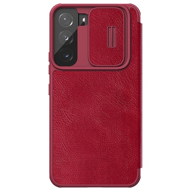 Кожаный чехол (книжка) Nillkin Qin Pro Camshield для Samsung Galaxy S22+ Красный