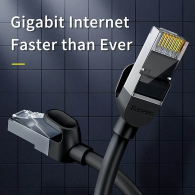 Кабель Baseus High Speed CAT6 Gigabit Ethernet Cable (Flat Cable)30m Cluster (B00133205111-02), Black