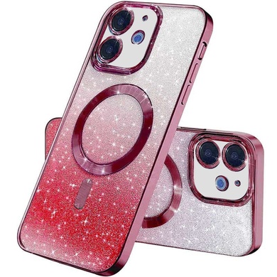 TPU чехол Delight case with MagSafe с защитными линзами на камеру для Apple iPhone 11 (6.1") Красный / Red
