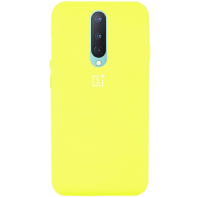 Чехол Silicone Cover Full Protective (AA) для OnePlus 8 Желтый / Flash