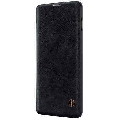 Кожаный чехол (книжка) Nillkin Qin Series для Samsung Galaxy S10+ Черный