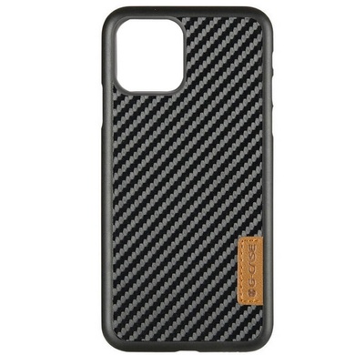 Карбоновая накладка G-Case Dark series для Apple iPhone 11 (6.1") Черный