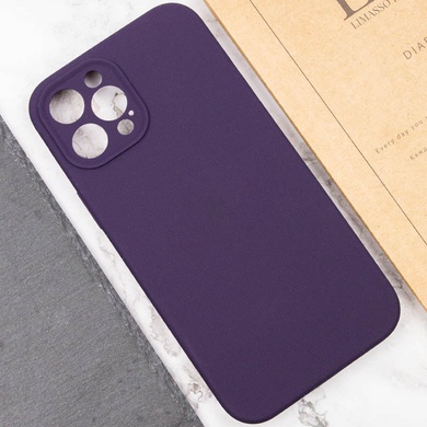 Чохол Silicone Case Full Camera Protective (AA) NO LOGO для Apple iPhone 12 Pro (6.1"), Фиолетовый / Elderberry