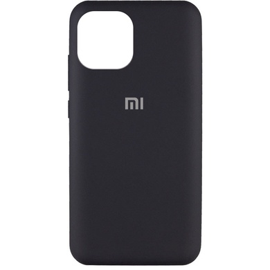 Чехол Silicone Cover Full Protective (AA) для Xiaomi Mi 11 Lite Черный / Black
