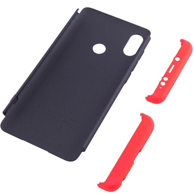 Пластиковая накладка GKK LikGus 360 градусов для Xiaomi Mi 6X / Mi A2 Черный / Красный