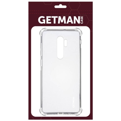 TPU чохол GETMAN Ease logo посилені кути для Xiaomi Redmi Note 8 Pro, Безбарвний (прозорий)