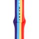 Силиконовый ремешок Rainbow для Xiaomi Amazfit/Samsung 20 mm Фиолетовый / Красный
