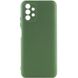 Чохол Silicone Cover Lakshmi Full Camera (A) для Samsung Galaxy A32 4G, Зелений / Dark Green