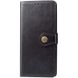 Кожаный чехол книжка GETMAN Gallant (PU) для Xiaomi Redmi Note 12 4G Черный