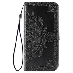 Кожаный чехол (книжка) Art Case с визитницей для Huawei Y5p, Черный
