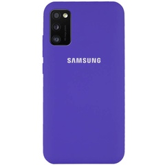 Чехол Silicone Cover Full Protective (AA) для Samsung Galaxy A41 Фиолетовый / Purple