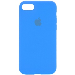 Чохол Silicone Case Full Protective (AA) для Apple iPhone SE (2020), Голубой / Blue