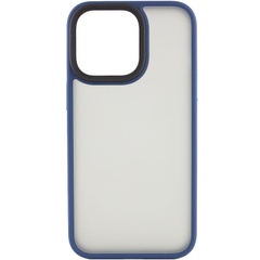 TPU+PC чехол Metal Buttons для Apple iPhone 15 (6.1") Синий