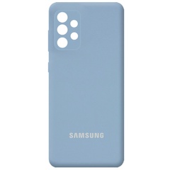 Чехол Silicone Cover Full Camera (AA) для Samsung Galaxy A13 4G Голубой / Lilac Blue