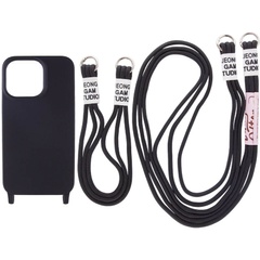 Чехол TPU two straps California для Apple iPhone 12 Pro / 12 (6.1") Черный