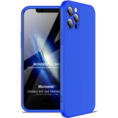 Пластикова накладка GKK LikGus 360 градусів (opp) для Apple iPhone 12 Pro Max (6.7"), Синий
