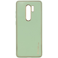 Кожаный чехол Xshield для Xiaomi Redmi Note 8 Pro Зеленый / Pistachio