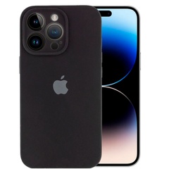 Чохол Silicone Case Full Camera Protective (AA) для Apple iPhone 14 Pro Max (6.7"), Чорний / Black