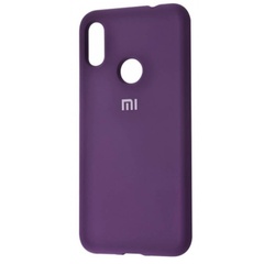 Чехол Silicone Cover Full Protective (AA) для Xiaomi Mi 8, Фиолетовый / Grape